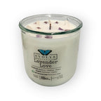Rocks Candle - Lavender Love (Wood Wick, Amethyst & Quartz, Soy Candle)