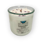 Rocks Candle - Lavender Love (Wood Wick, Amethyst & Quartz, Soy Candle)