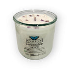 Rocks Candle - Lavender Love (Wood Wick, Amethyst & Quartz, Soy Candle)