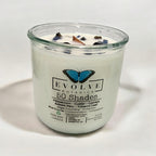 Evolve Botanica Rocks Candle – 50 Shades (Wood Wick, Onyx & Blue Kyanite, Soy Candle)