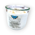 Rocks Candle - Strawberries & Champagne (Wood Wick, Golden Healer Quartz & Rose Quartz Soy Candle)