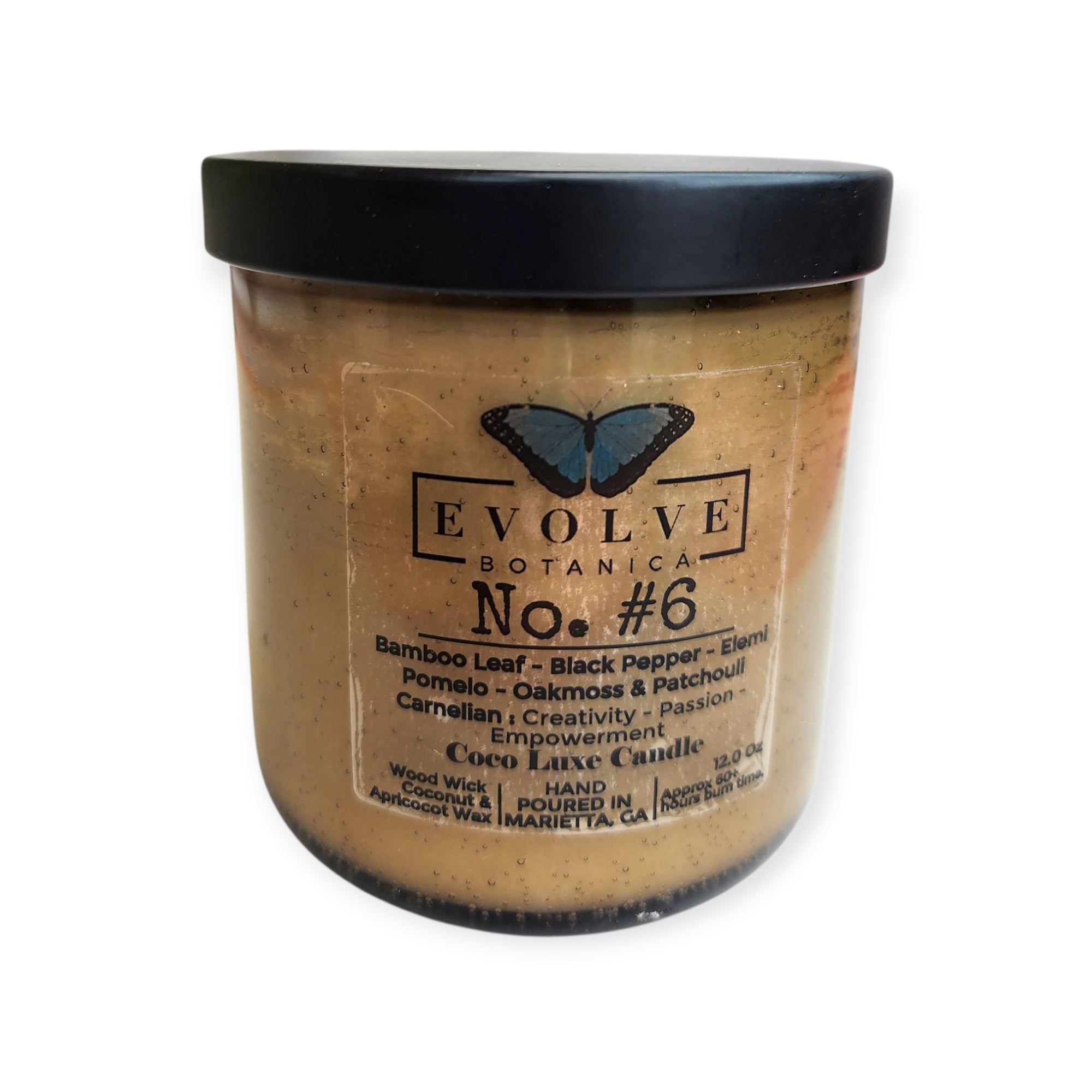 9oz Coco Luxe Candle - No. #6 (Carnelian)