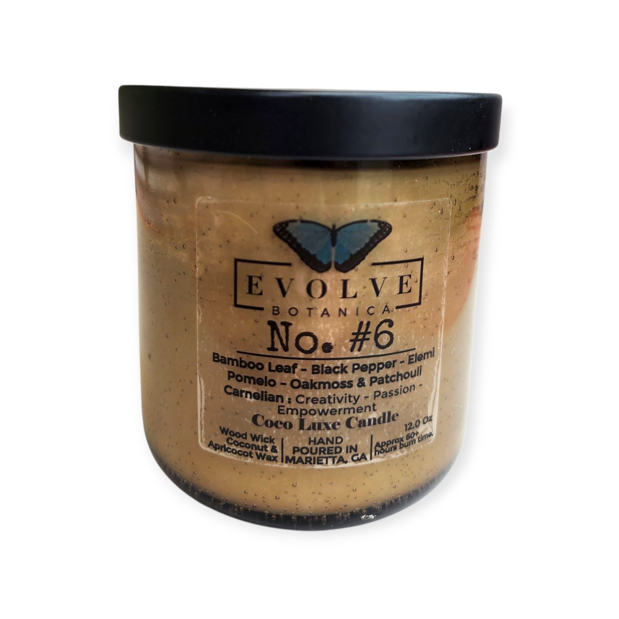 9oz Coco Luxe Candle - No. #6 (Carnelian)