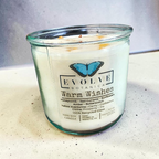 Rocks Candle - Warm Wishes (Wood Wick Citrine & Aventurine Gemstone Soy Candle)