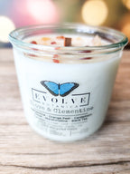 Rocks Candle - Clove & Clementine (Wood Wick, Carnelian & Citrine, Soy Candle)