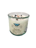 Evolve Botanica Rocks Candle - Dulce (Wood Wick Red Jasper & Onyx Gemstone Soy Candle)