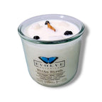 Evolve Botanica Rocks Candle - White Birch (Wood Wick Snow Quartz & Onyx Gemstone Soy Candle)