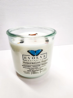 Evolve Botanica Rocks Candle - Watermelon Sugar (Wood Wick Gemstone Soy Candle)