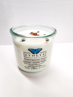 Evolve Botanica Rocks Candle - Watermelon Sugar (Wood Wick Gemstone Soy Candle)