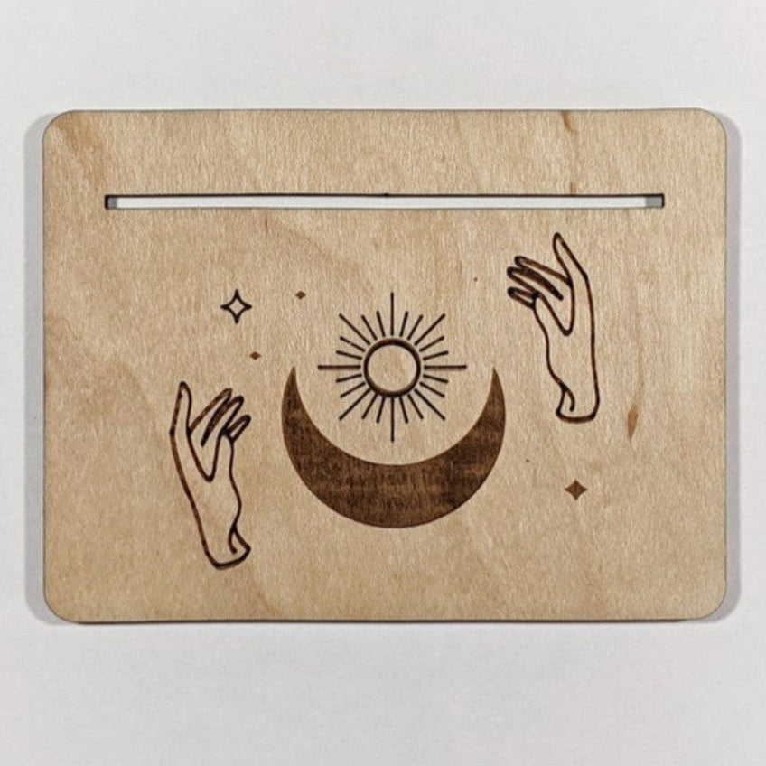 Evolve Botanica Sun and Moon Tarot Card Stand - Card of the Day