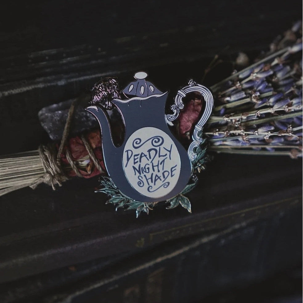 Evolve Botanica Lively Ghosts - When There's Shade, There's Tea Pin