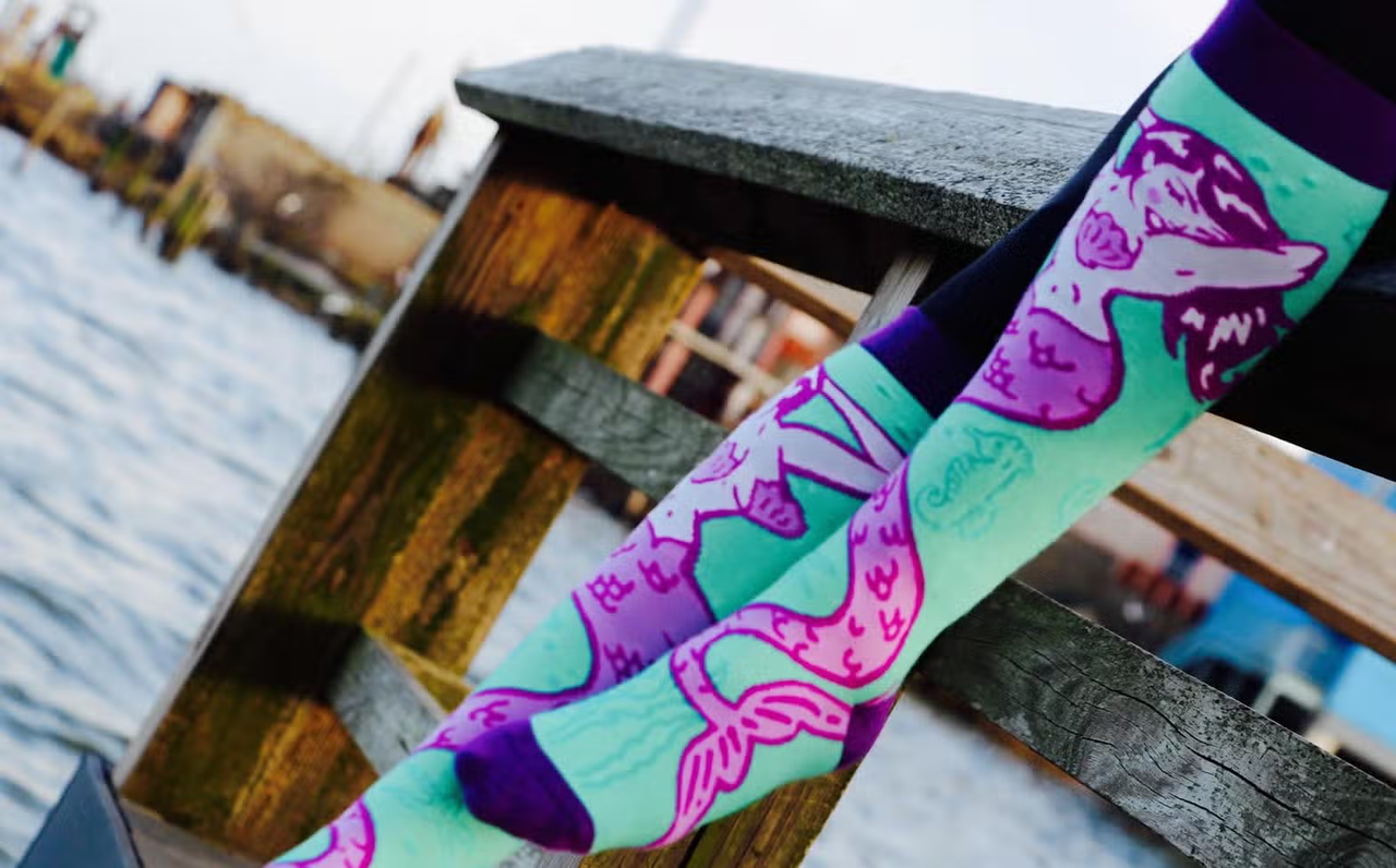 Evolve Botanica Sea Siren Knee High Socks