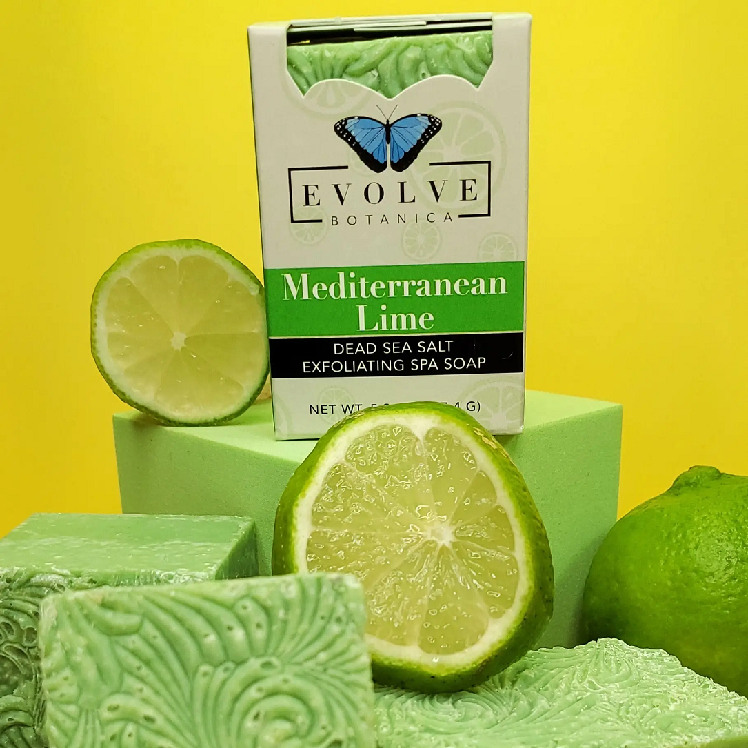 Specialty Soap - Mediterranean Lime Salt Bar Specialty Soaps Evolve Botanica