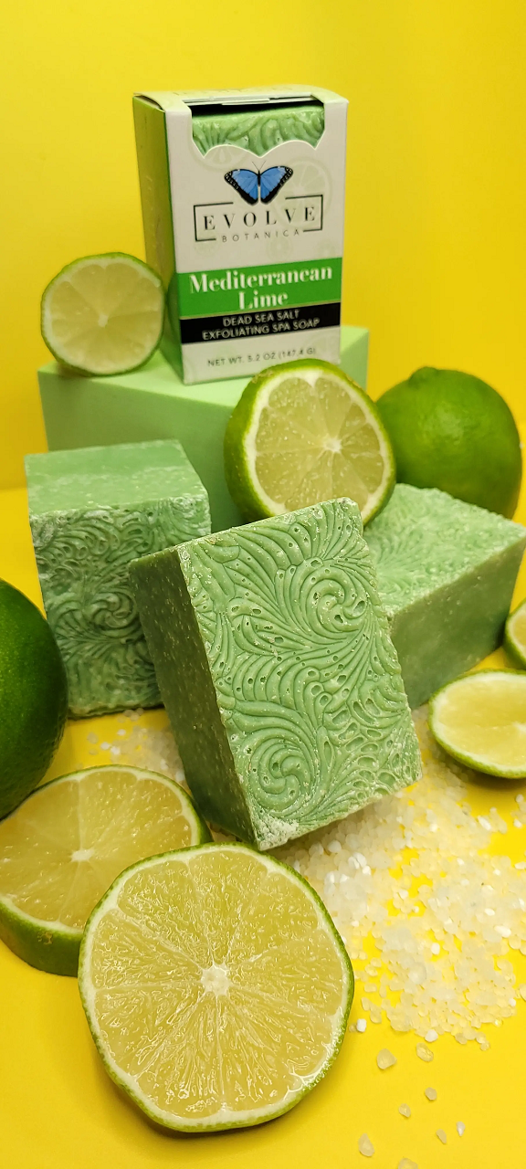 Specialty Soap - Mediterranean Lime Salt Bar Specialty Soaps Evolve Botanica