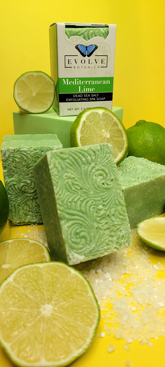 Specialty Soap - Mediterranean Lime Salt Bar Specialty Soaps Evolve Botanica