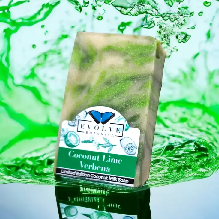 Standard Soap - Coconut Lime Verbena (Seasonal, Summer) Evolve Botanica