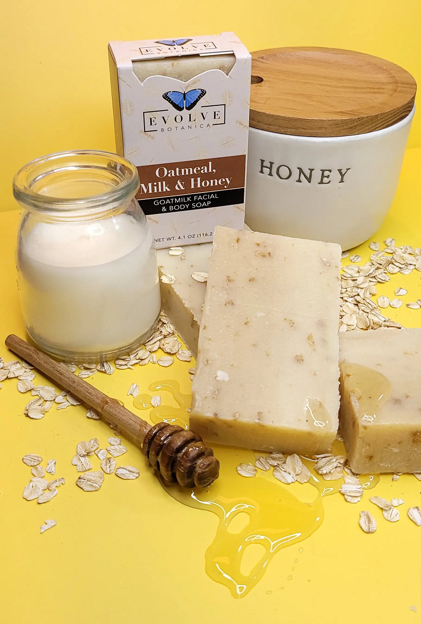 Standard Soap - Oatmeal Milk & Honey (Goatmilk Facial & Body Soap) Standard Soaps Evolve Botanica