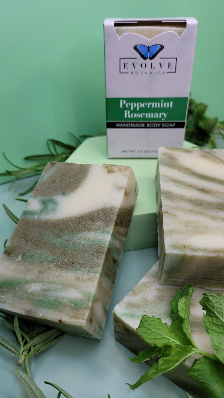 Standard Soap - Peppermint Rosemary Standard Soaps Evolve Botanica