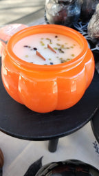 Pumpkin Tourine Candy Dish - Pumpkin Caramel Crunch Cake (Peridot & Serpentine)