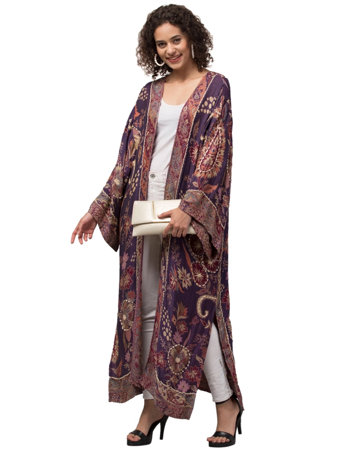 Evolve Botanica Willow Thick Stitch Kimono