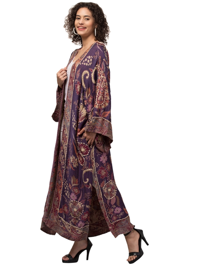 Evolve Botanica Willow Thick Stitch Kimono