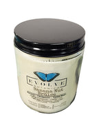 Evolve Botanica Classic 9oz Jam Jar Crystal Soy Candle - Banana Nut Brulee (Citrine & Tiger's Eye)