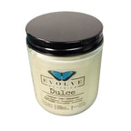 Evolve Botanica Classic Crystal Soy Candle  - Dulce (Red Jasper & Onyx)