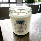 Evolve Botanica Classic 9oz Jam Jar Crystal Soy Candle  - Moonlight Tide (Moonstone)