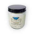Evolve Botanica Classic 9oz Jam Jar Crystal Soy Candle - Spiced Pear & Cognac (Garnet)