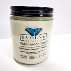 Evolve Botanica Classic 9oz Jam Jar Crystal Soy Candle - Watermelon Sugar