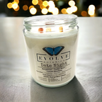 Evolve Botanica Classic 9oz Jam Jar Crystal Soy Candle - Date Night (Rose Quartz & Carnelian)