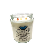 Evolve Botanica Classic 9oz Jam Jar Crystal Soy Candle - Date Night (Rose Quartz & Carnelian)