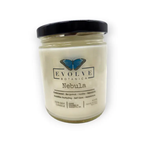 Classic 9oz Jam Jar Crystal Soy Candle - Nebula (Sodalite) Evolve Botanica
