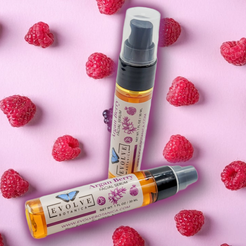 Argan Berry Facial Serum by Evolve Botanica — handcrafted anti-aging night serum, Marietta Georgia since 2002
