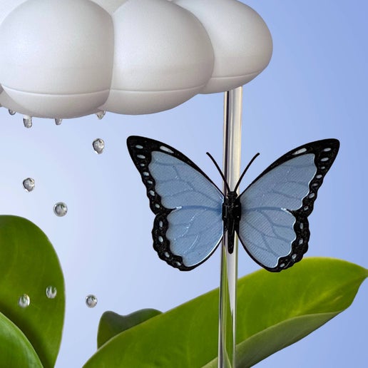 Cloudmaker Blue Butterfly Charm