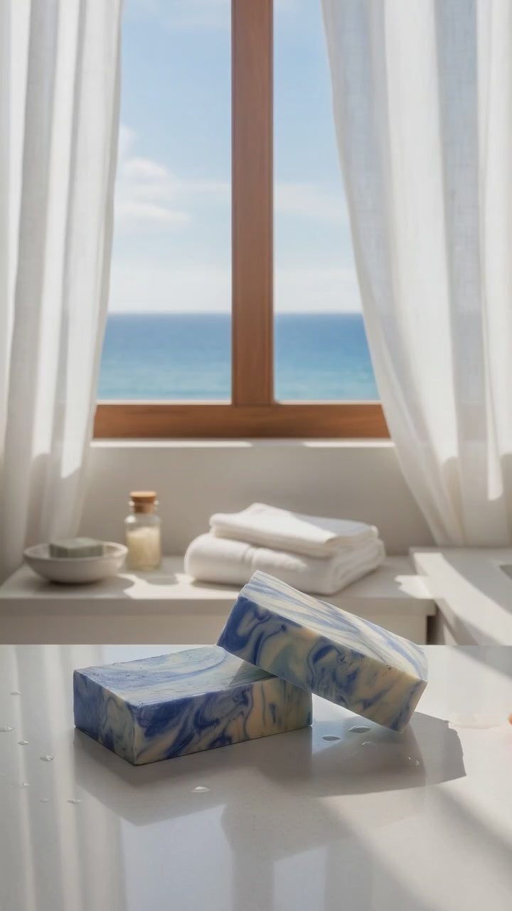 Seasonal Shea Butter Hand & Body Bar - Beach Linen (Exfoliating