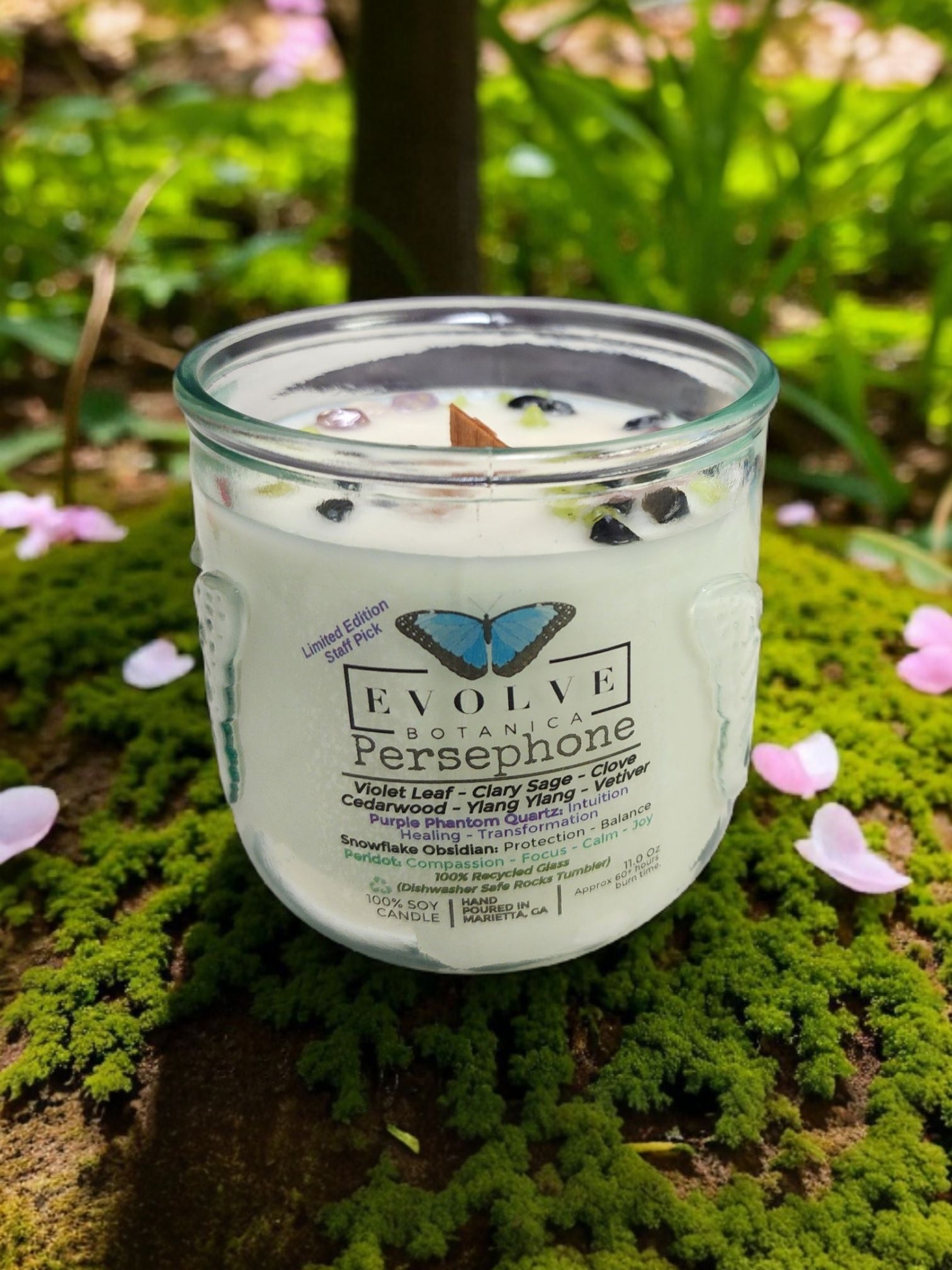 Persephone Rocks candle — limited edition pomegranate-inspired mythological scent