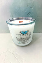 Rocks Candle – Paloma & Spice (Wood Wick, Cherry Blossom Agate Gemstone Soy Candle)