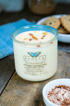 Rocks Candle - Snickerdoodle (Wood Wick Red Jasper & Citrine Gemstone Soy Candle)