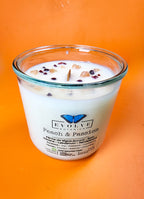 Rocks Candle - Peach & Passion (Wood Wick Soy Candle Sunstone Garnet)