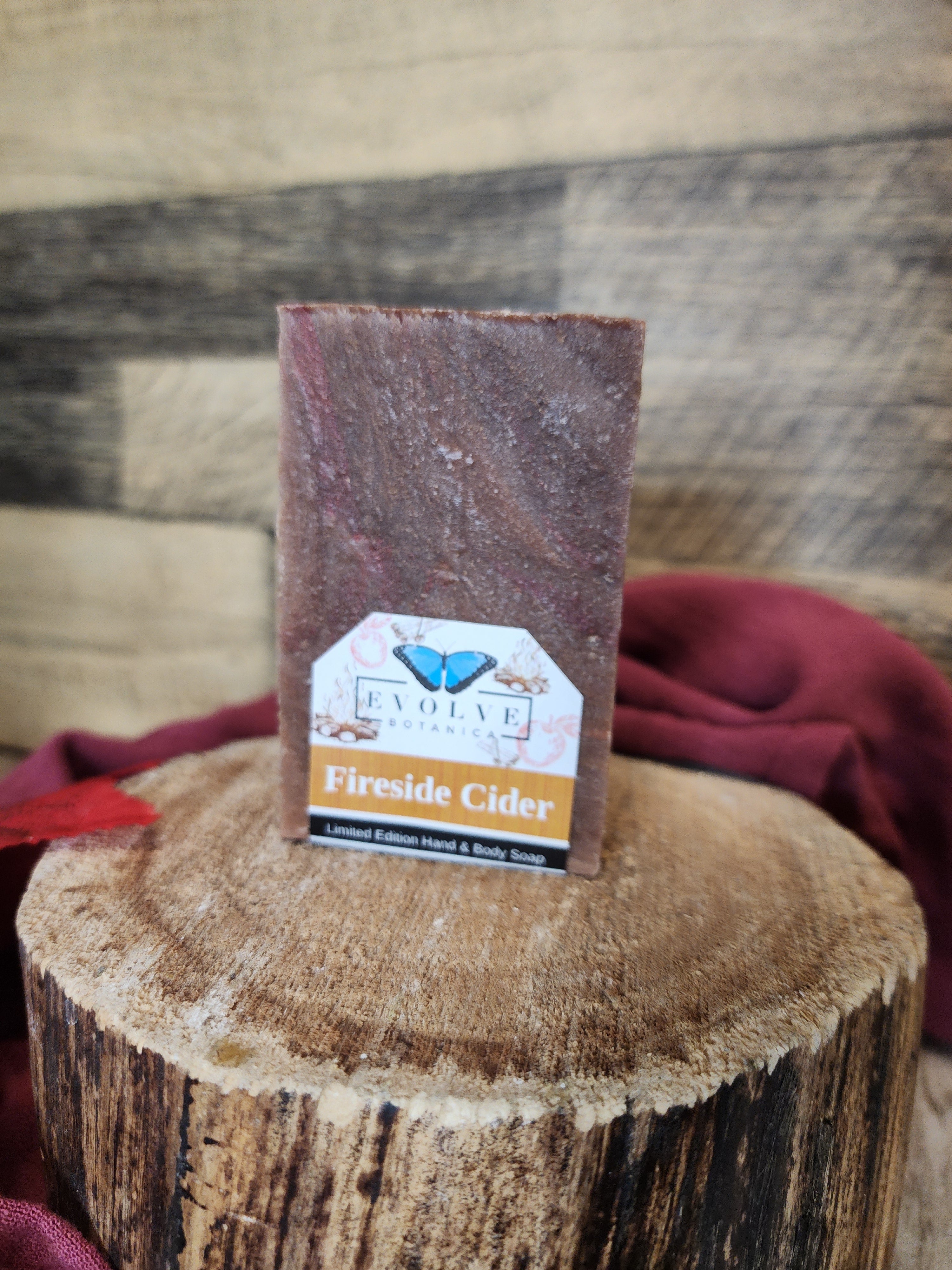 Fireside Cider Soap - Seasonal Shea Butter Hand & Body Bar - Fall Christmas Holiday