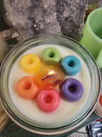 Saturday Morning Cartoons Candle - Cereal Scented Soy Candle with Wood Wick & Wax Cereal Loops