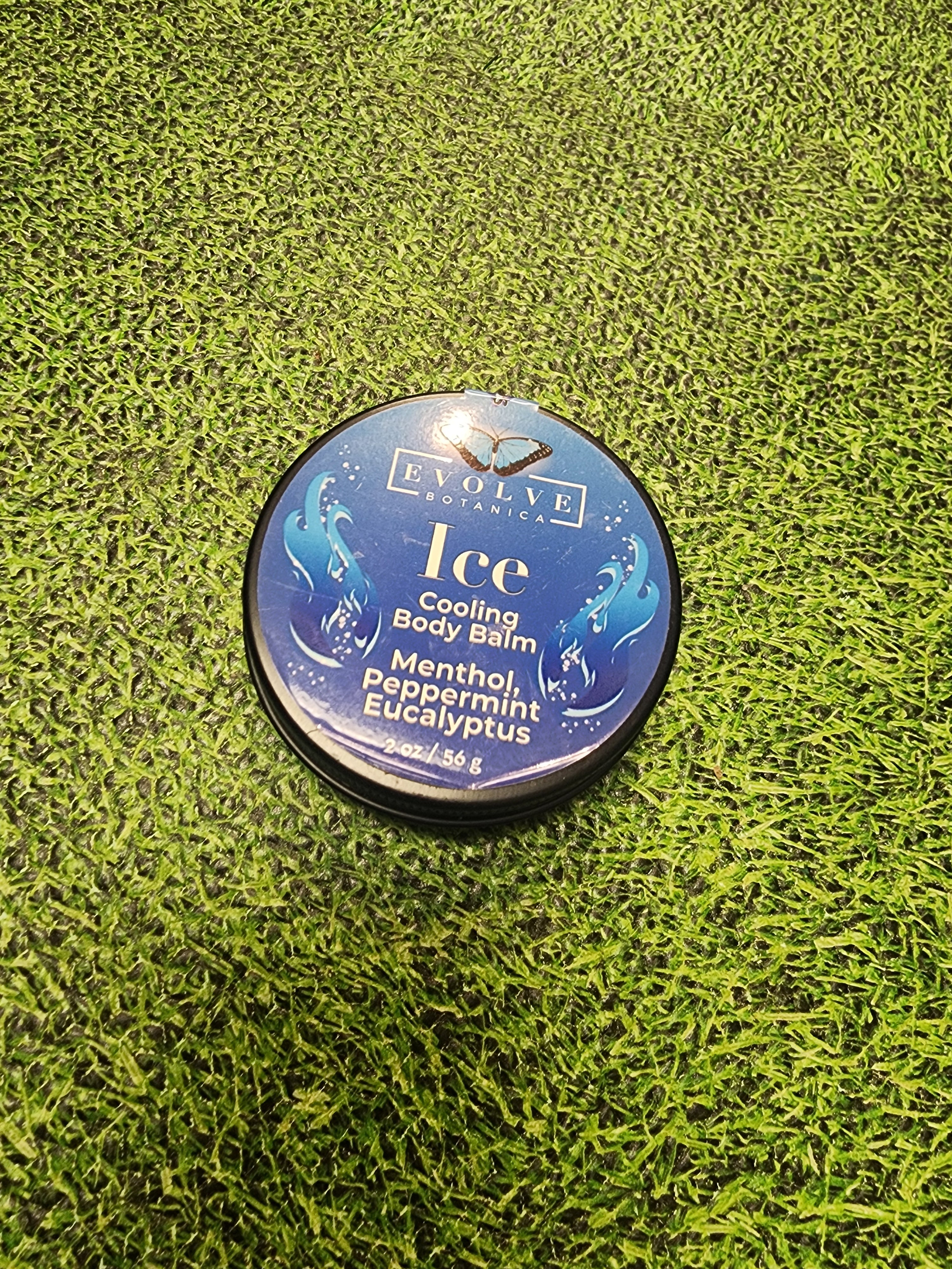 Ice Cooling Body Balm (Large 2oz) - Menthol Recovery for Sore Muscles