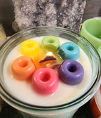 Saturday Morning Cartoons Candle - Cereal Scented Soy Candle with Wood Wick & Wax Cereal Loops