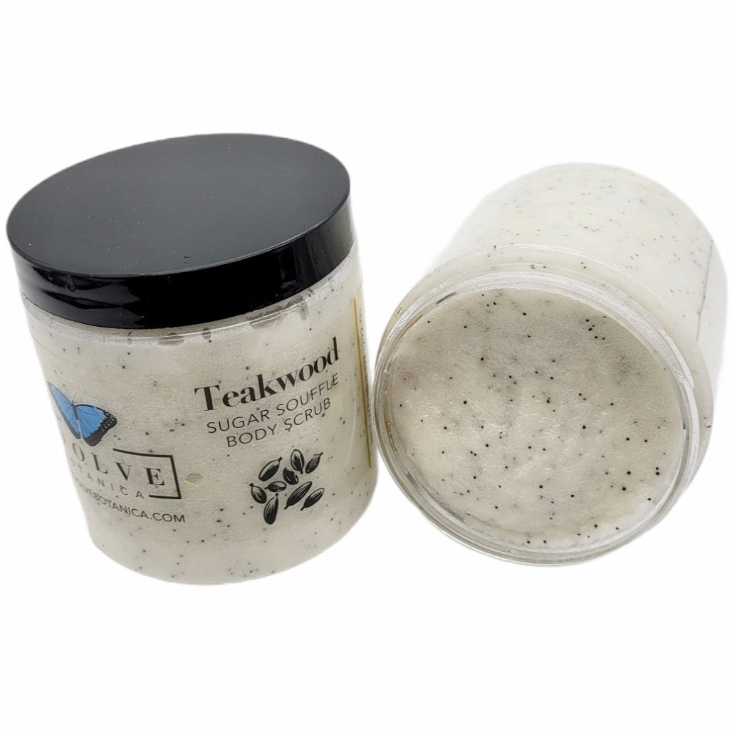 Skincare - Sugar Souffle Body Polish - Teakwood Skincare Evolve Botanica